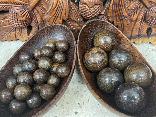 Bronzite Spheres - 22mm or 40mm