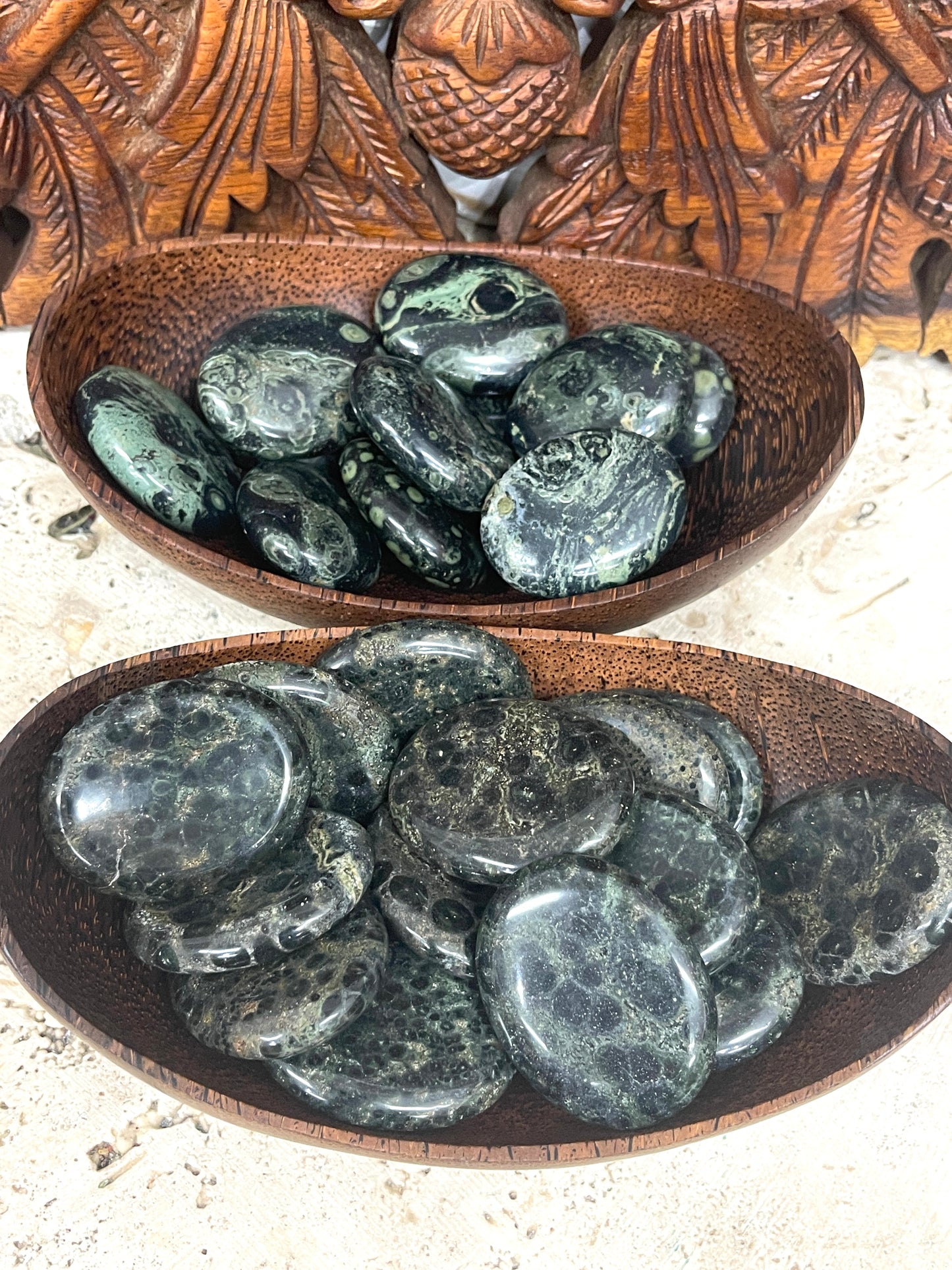 Kambaba Jasper Palm Stones & Worry Stones