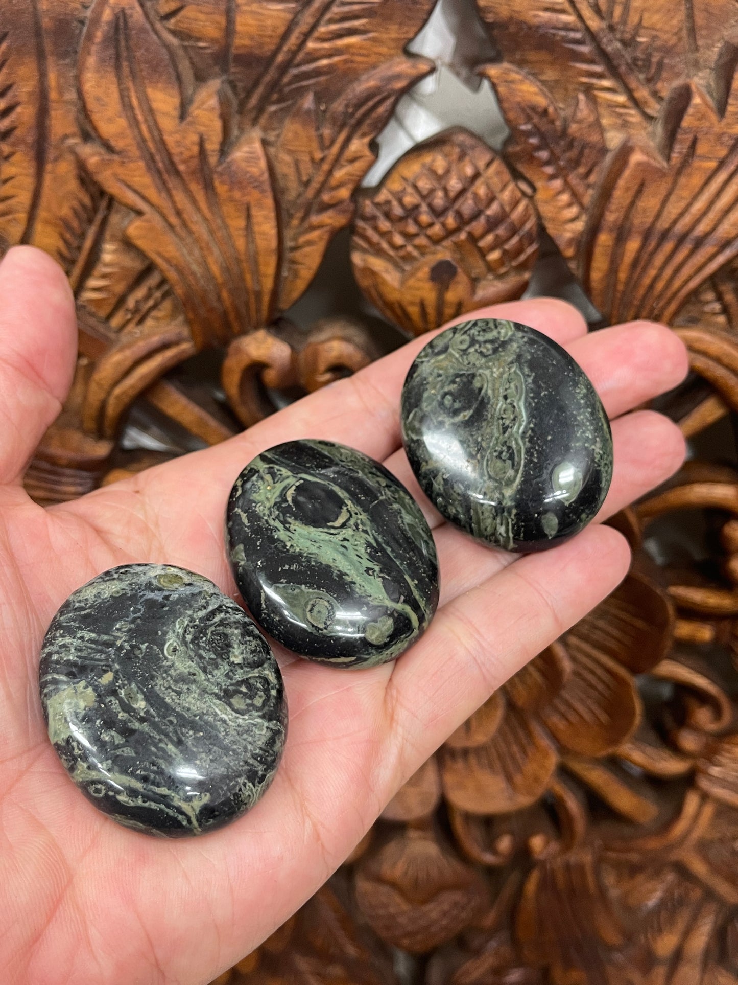 Kambaba Jasper Palm Stones & Worry Stones