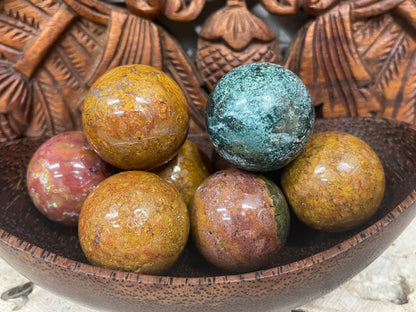 Ocean Jasper Spheres