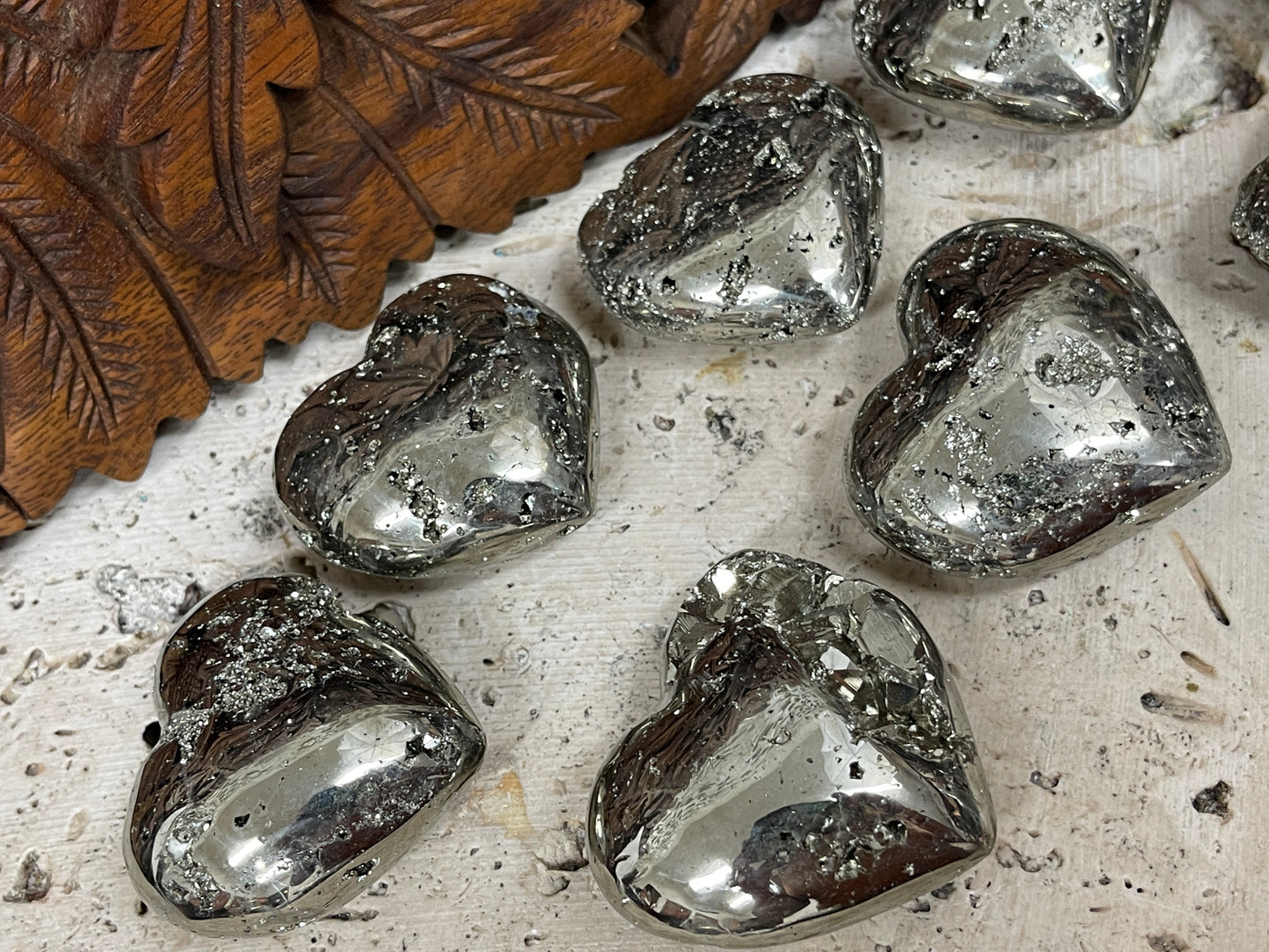 Pyrite Pocket Hearts - 3 Sizes Available