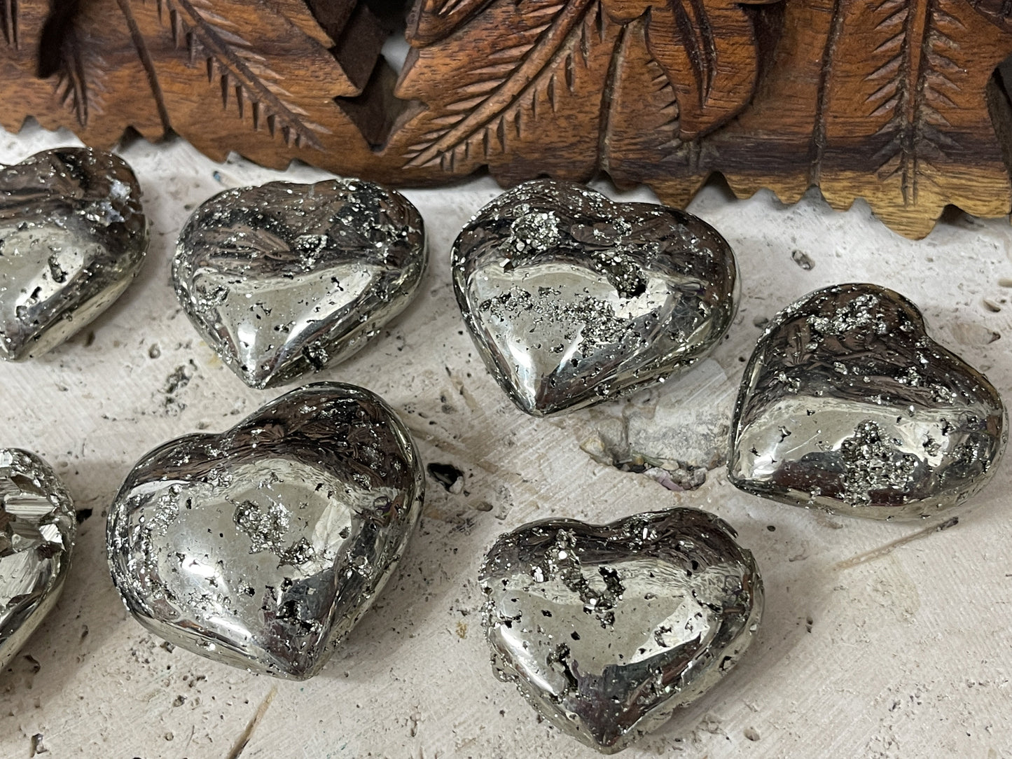 Pyrite Pocket Hearts - 3 Sizes Available