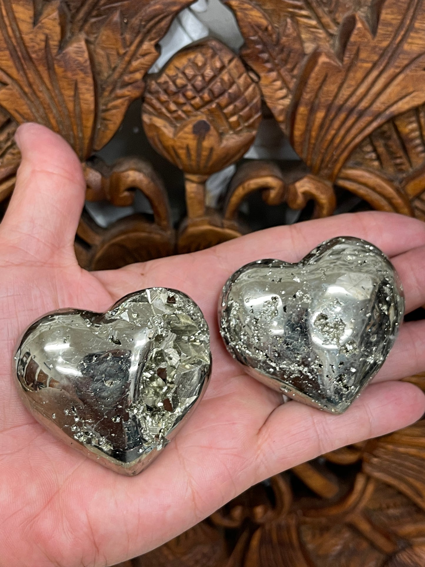 Pyrite Pocket Hearts - 3 Sizes Available