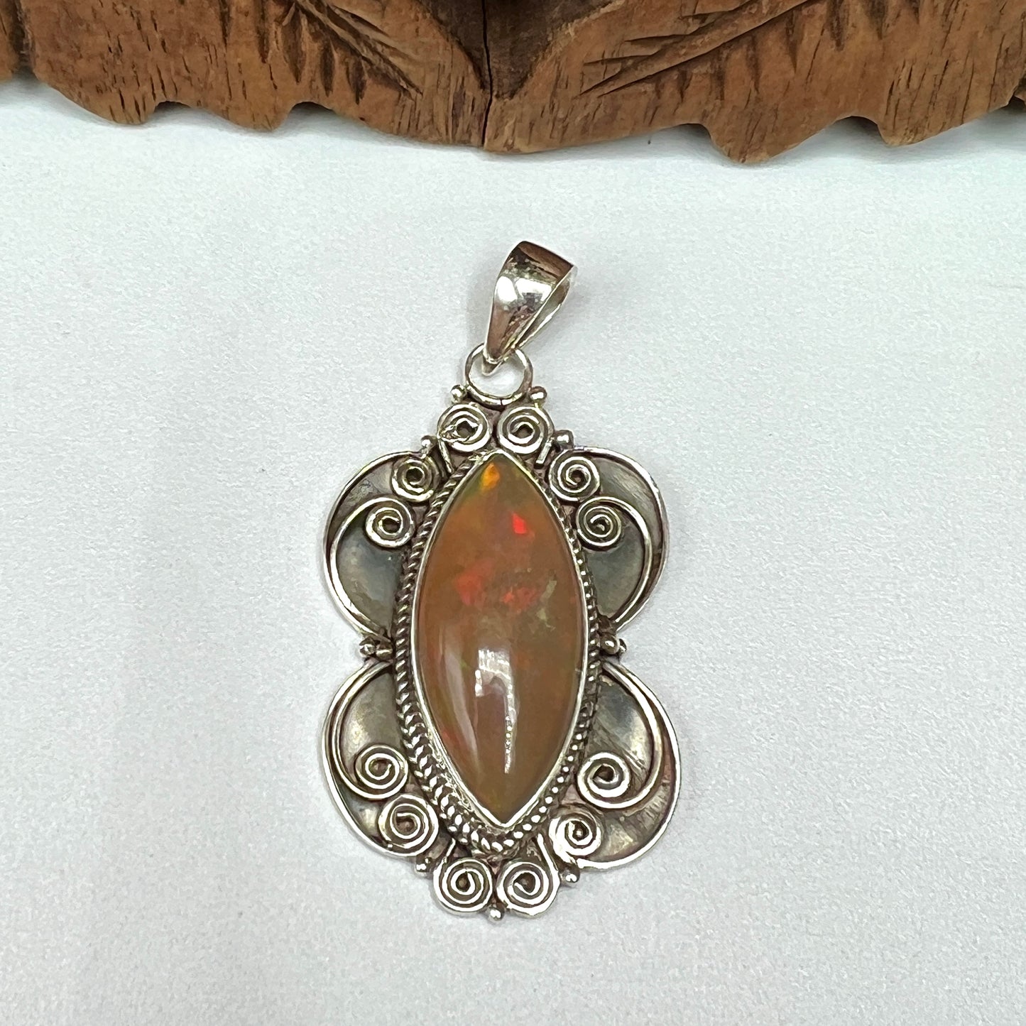 Rare Large Stone Ethiopian Opal Pendants