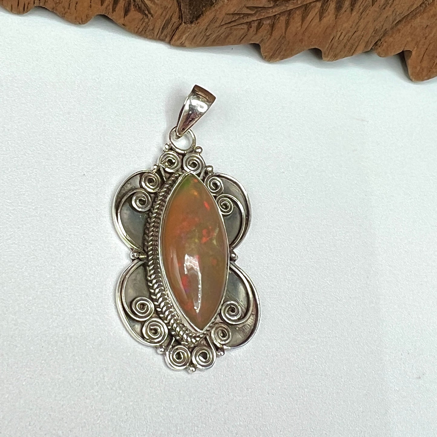 Rare Large Stone Ethiopian Opal Pendants