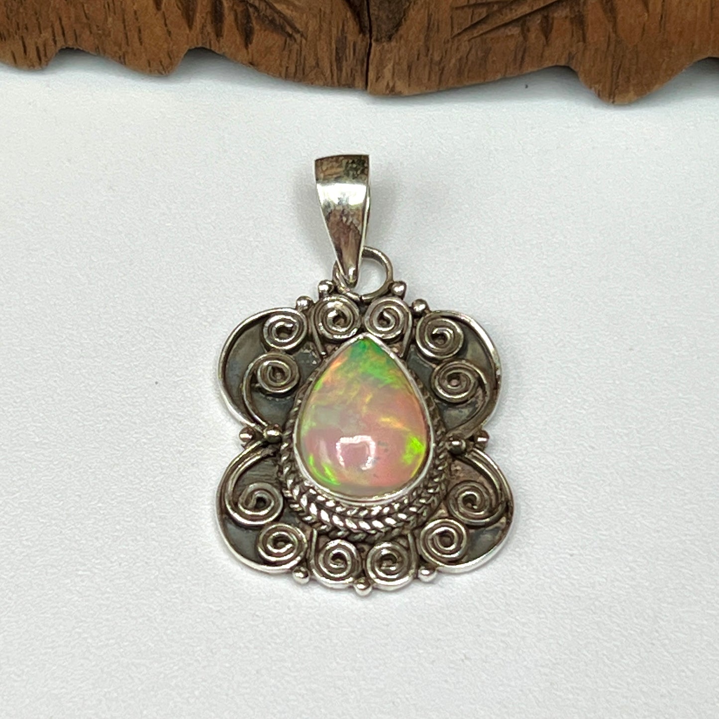 Rare Large Stone Ethiopian Opal Pendants