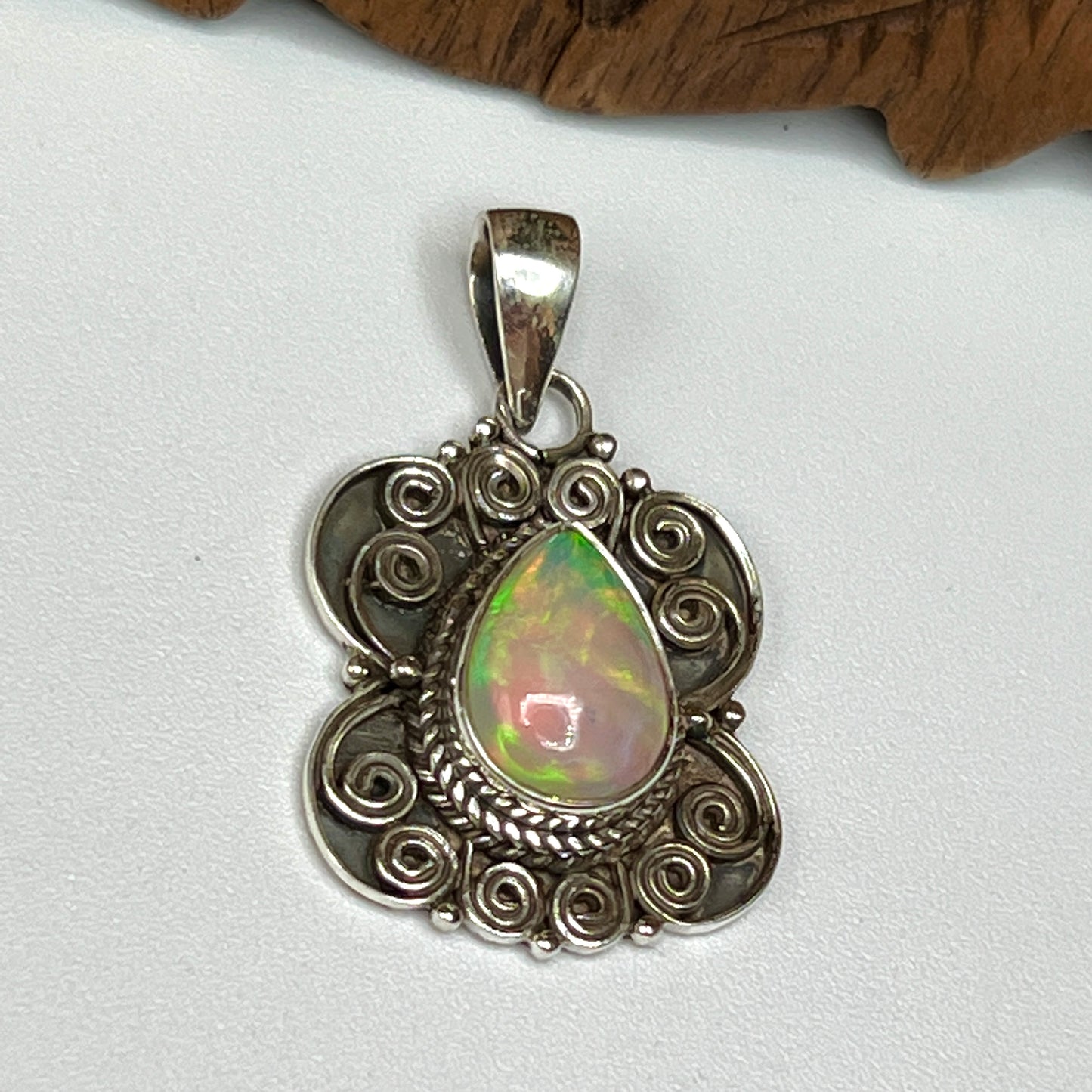 Rare Large Stone Ethiopian Opal Pendants