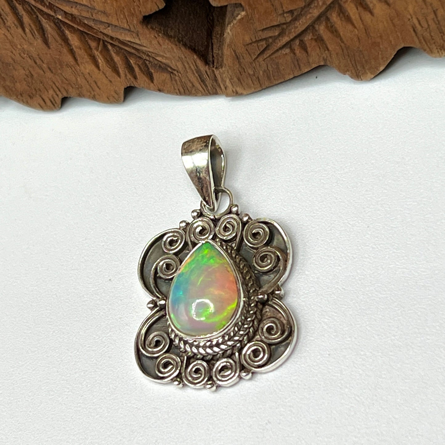 Rare Large Stone Ethiopian Opal Pendants