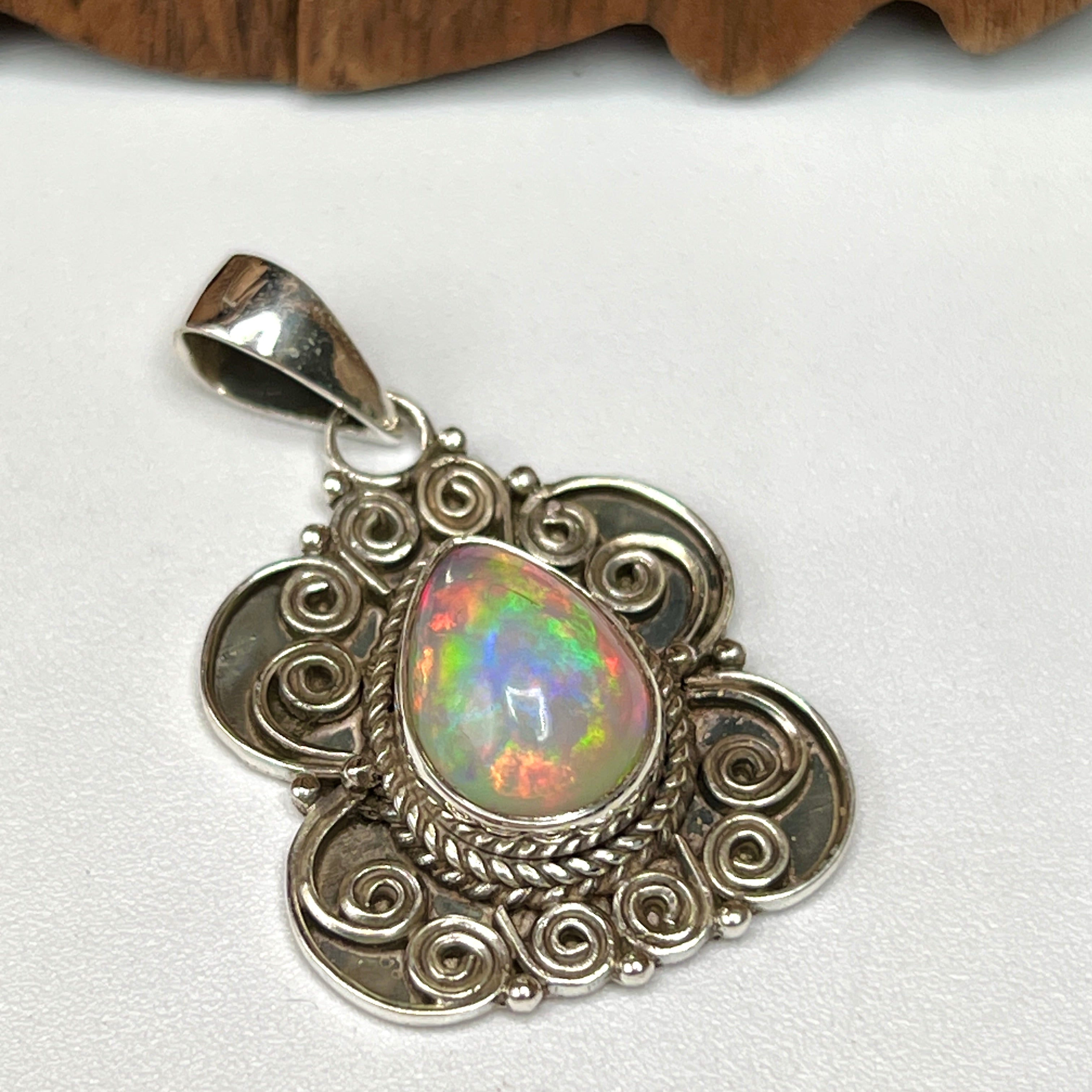 Large ethiopian deals opal pendant