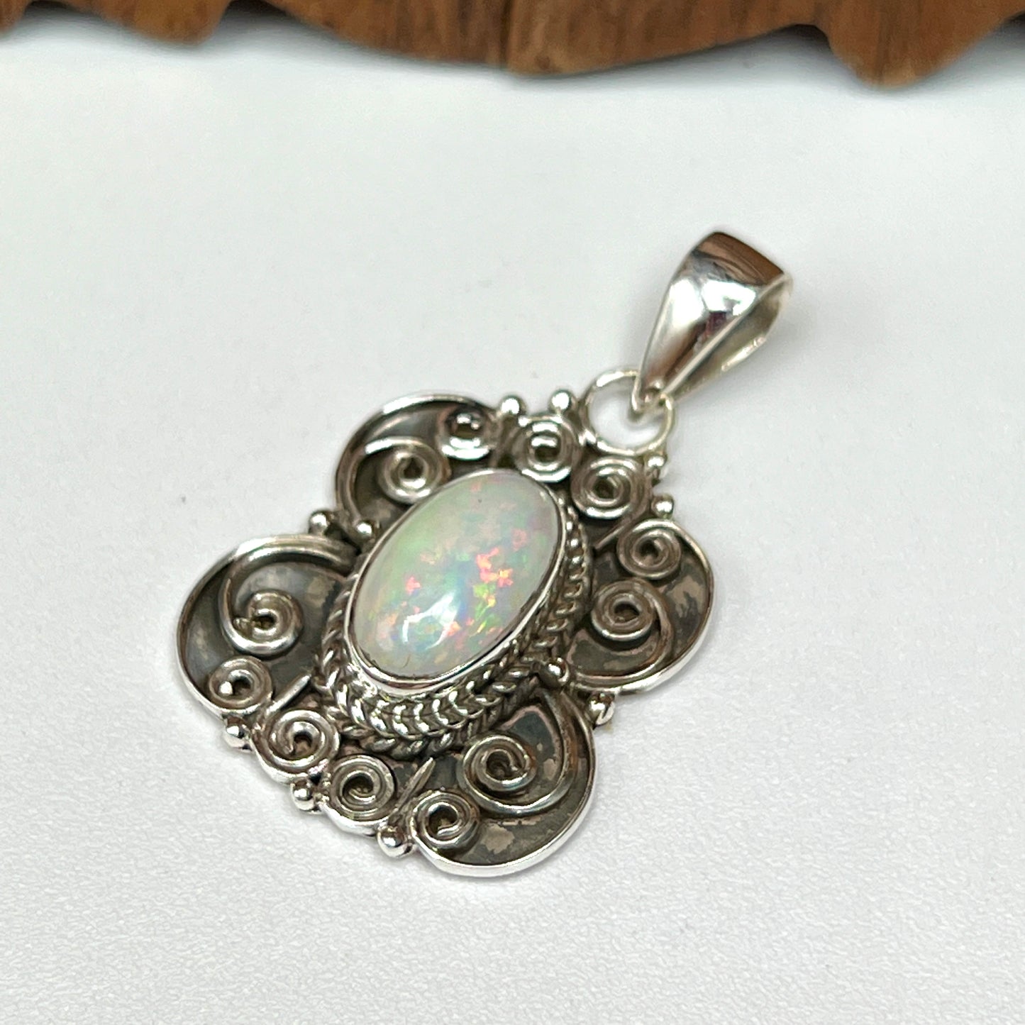 Rare Large Stone Ethiopian Opal Pendants