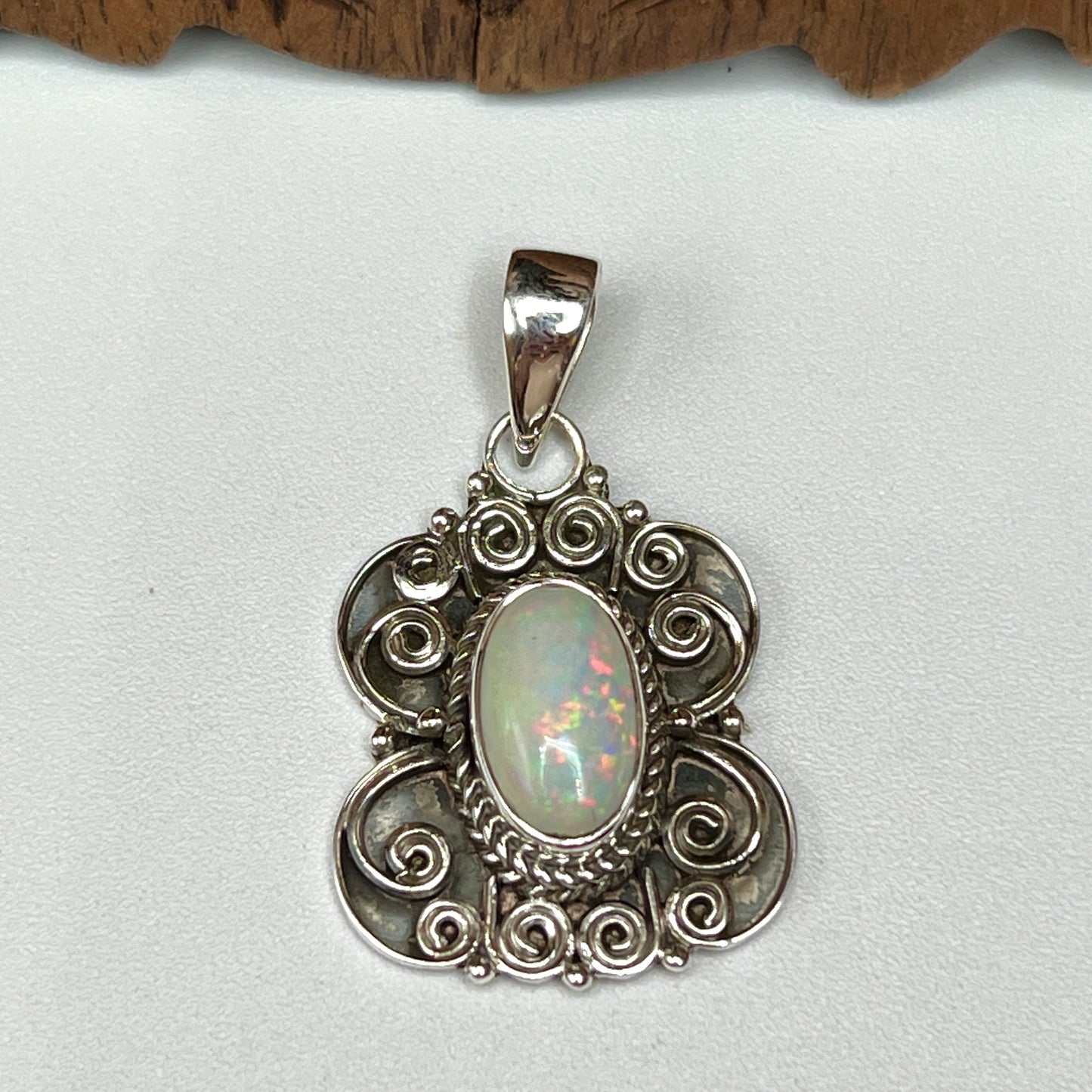 Rare Large Stone Ethiopian Opal Pendants