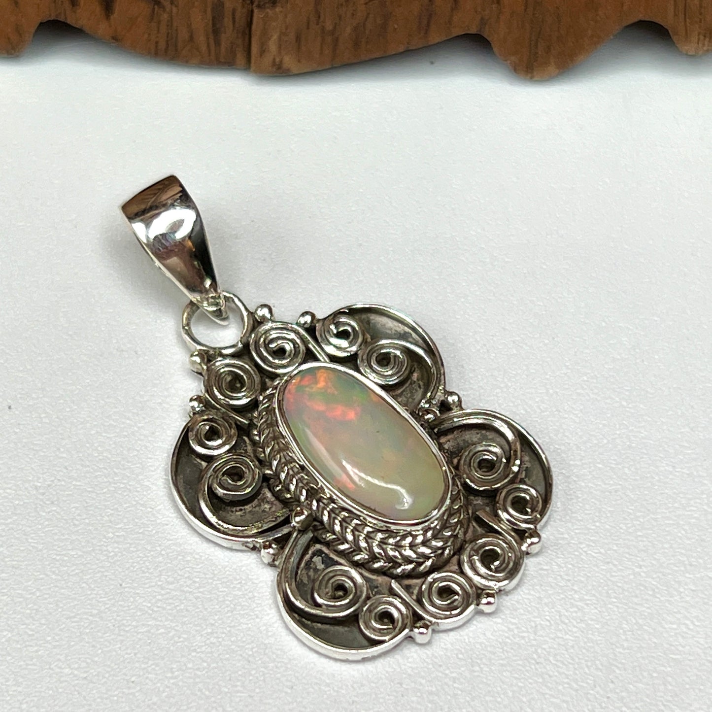 Rare Large Stone Ethiopian Opal Pendants