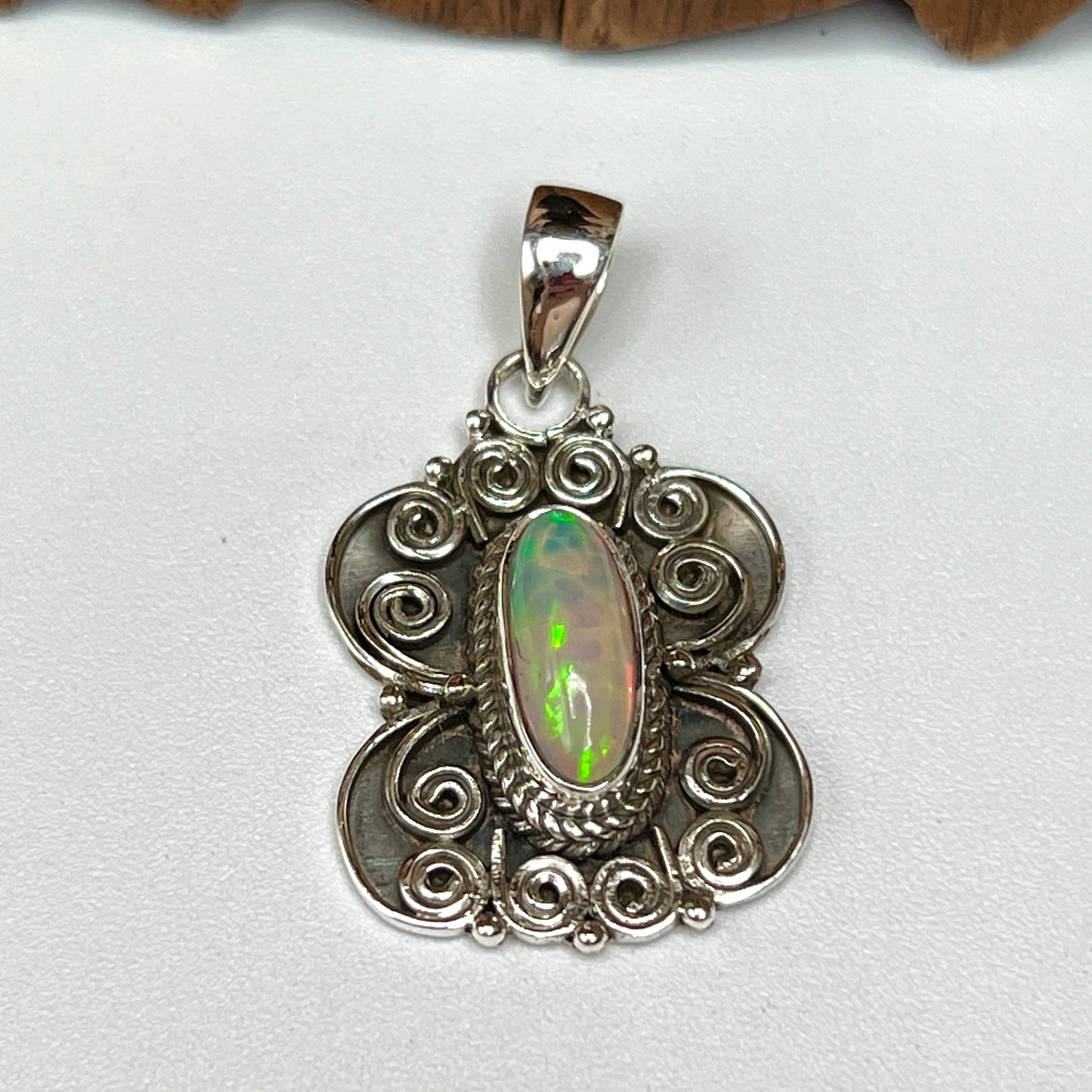 Rare Large Stone Ethiopian Opal Pendants