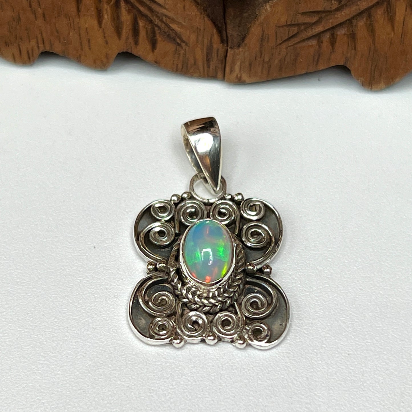 Rare Large Stone Ethiopian Opal Pendants