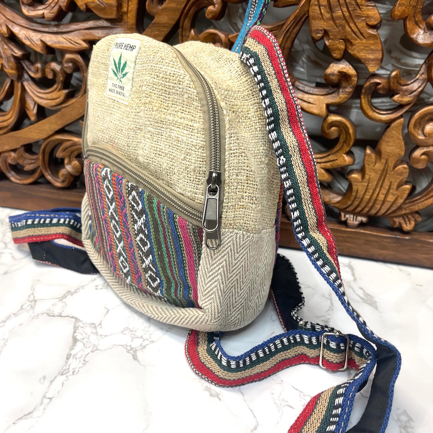 Hemp Round Backpack