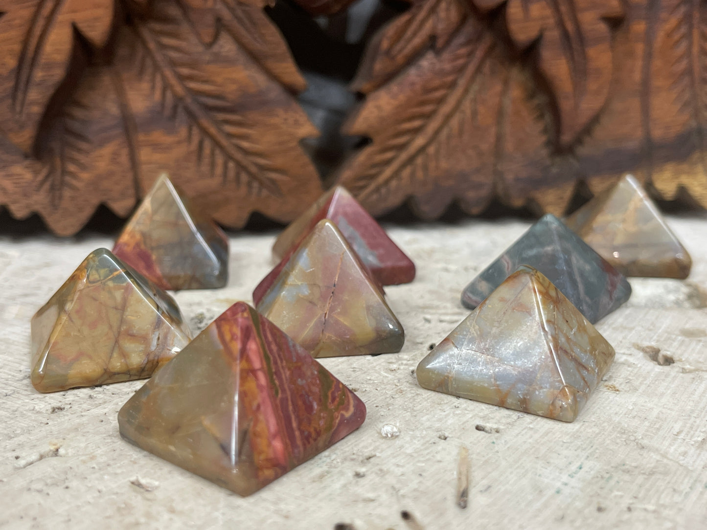 Red Creek Jasper Pyramids