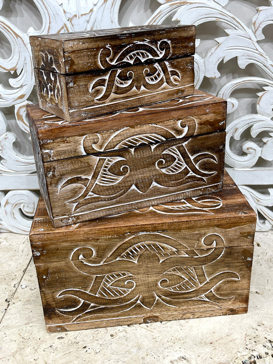 Carved  Boxes
