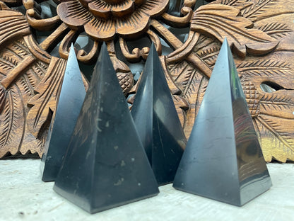 Shungite Tall Pyramids