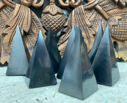 Shungite Tall Pyramids