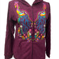 Embroidered Peacock Hoodie | 4 Colors