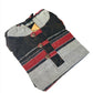 Striped Cotton Block Print Pullover Hoodie