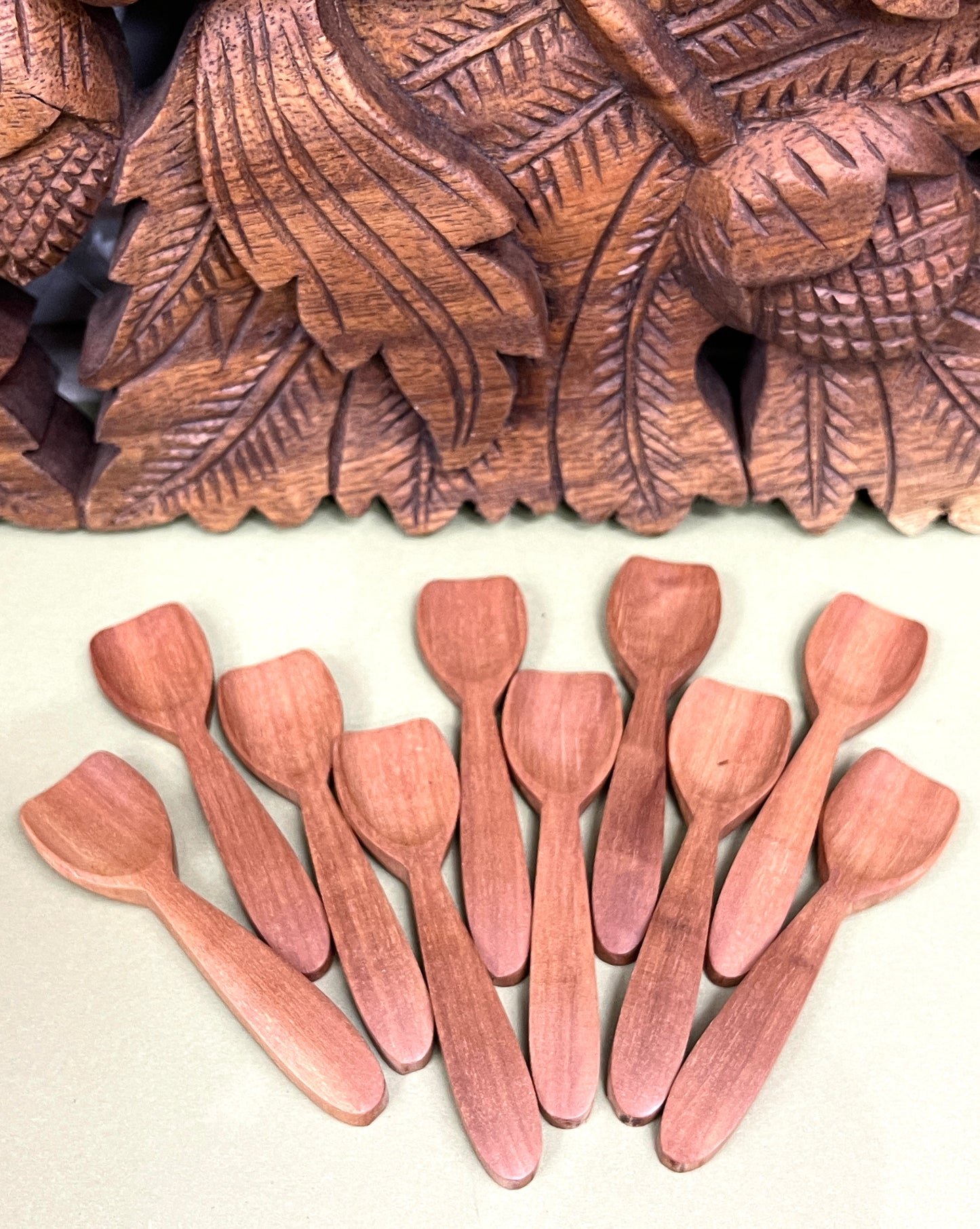 Sono wood Mini Scooper Spoons - Set of 10