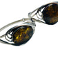 Sterling Silver Green Amber Bracelets Twist