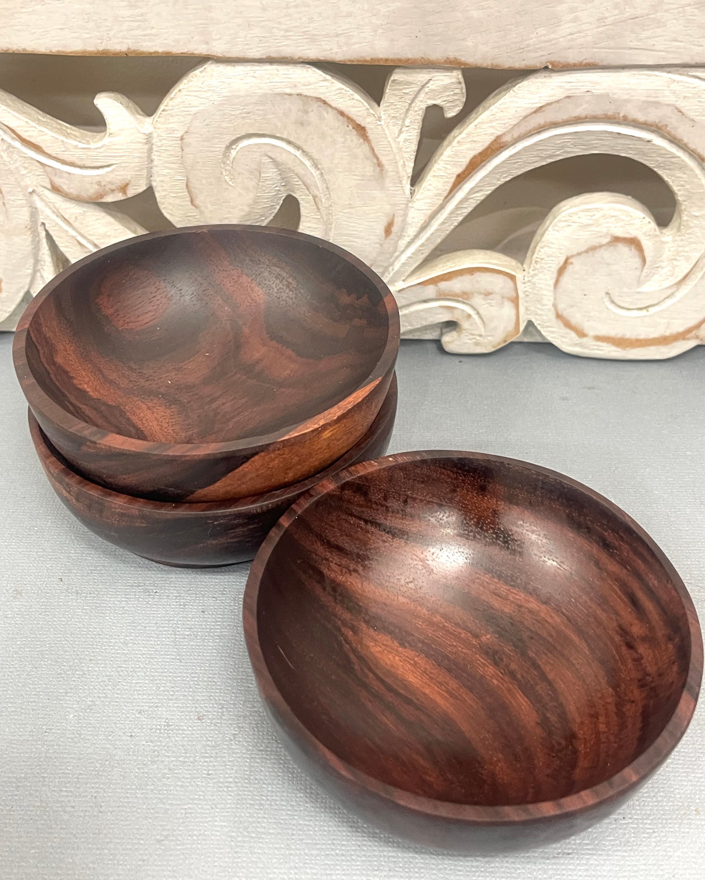 Sono Wood Dipping Sauce Bowls