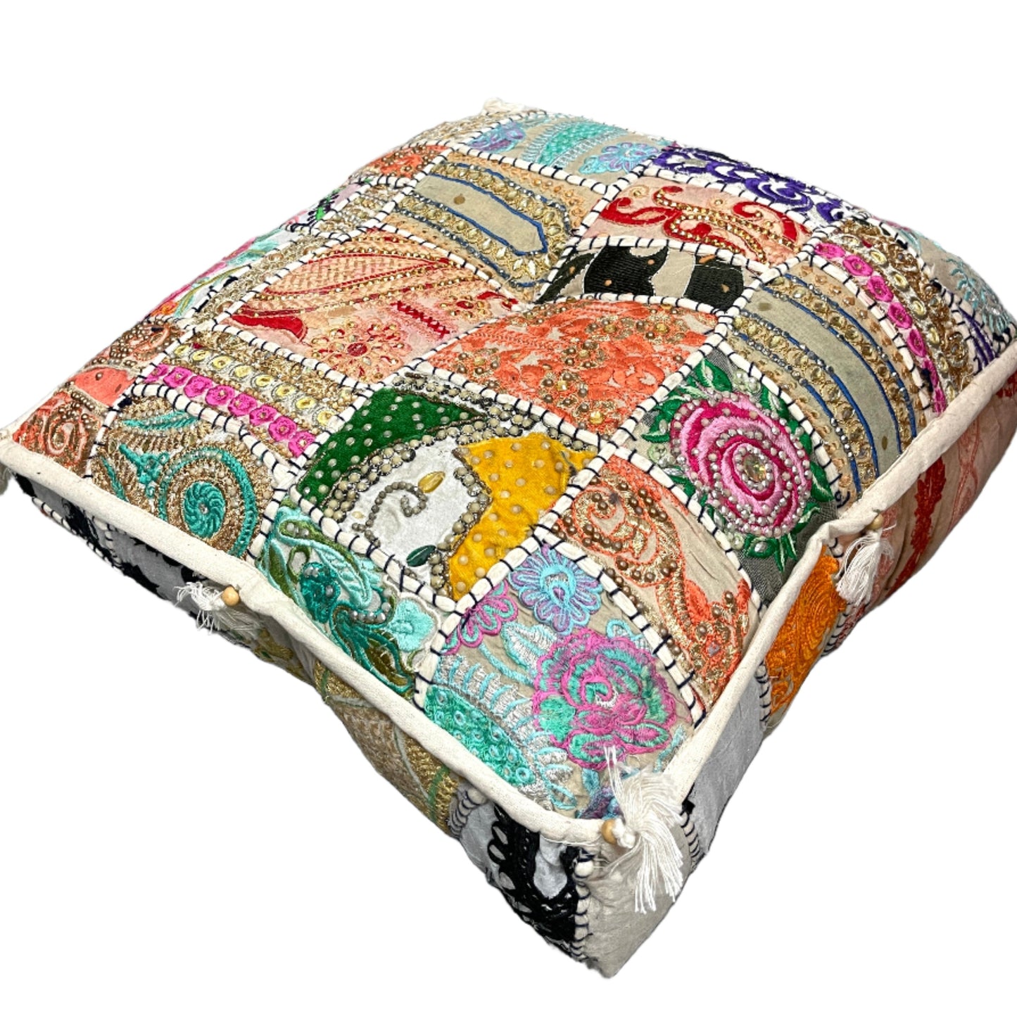 Square Rajasthani Floor Pillow