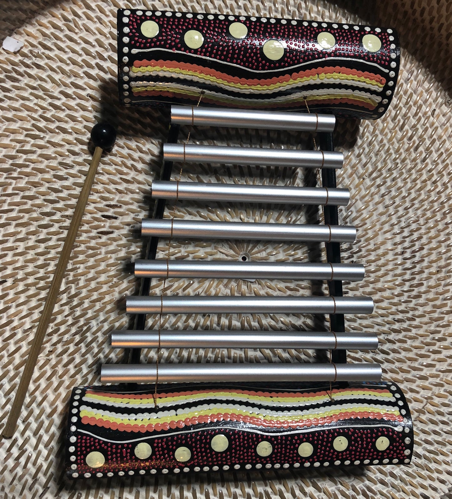 Hand painted Aboriginal Style Xylophone