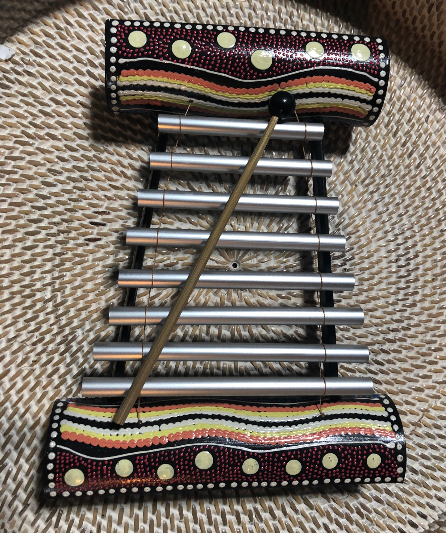 Hand painted Aboriginal Style Xylophone