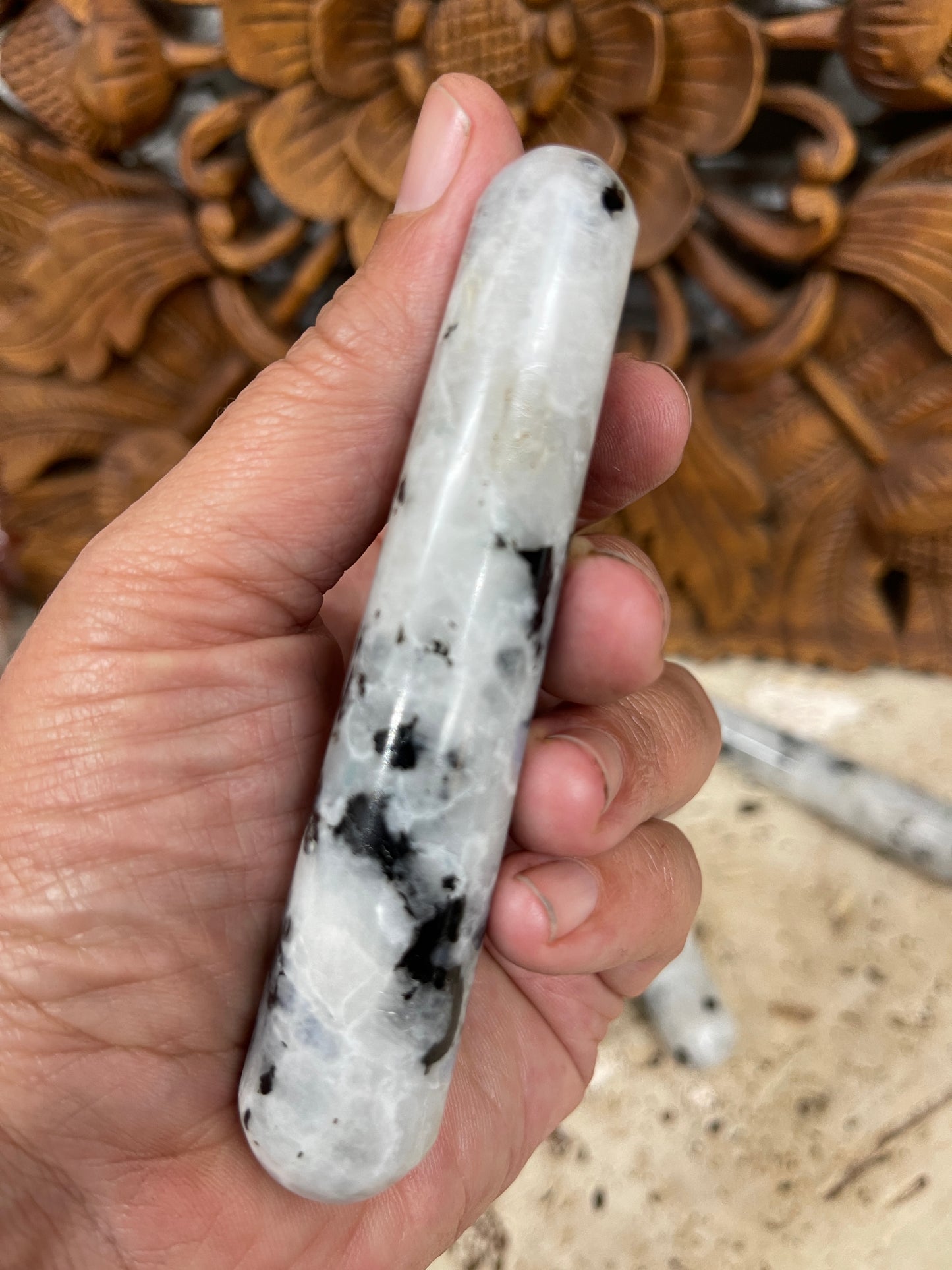 Natural Rainbow Moonstone Wands