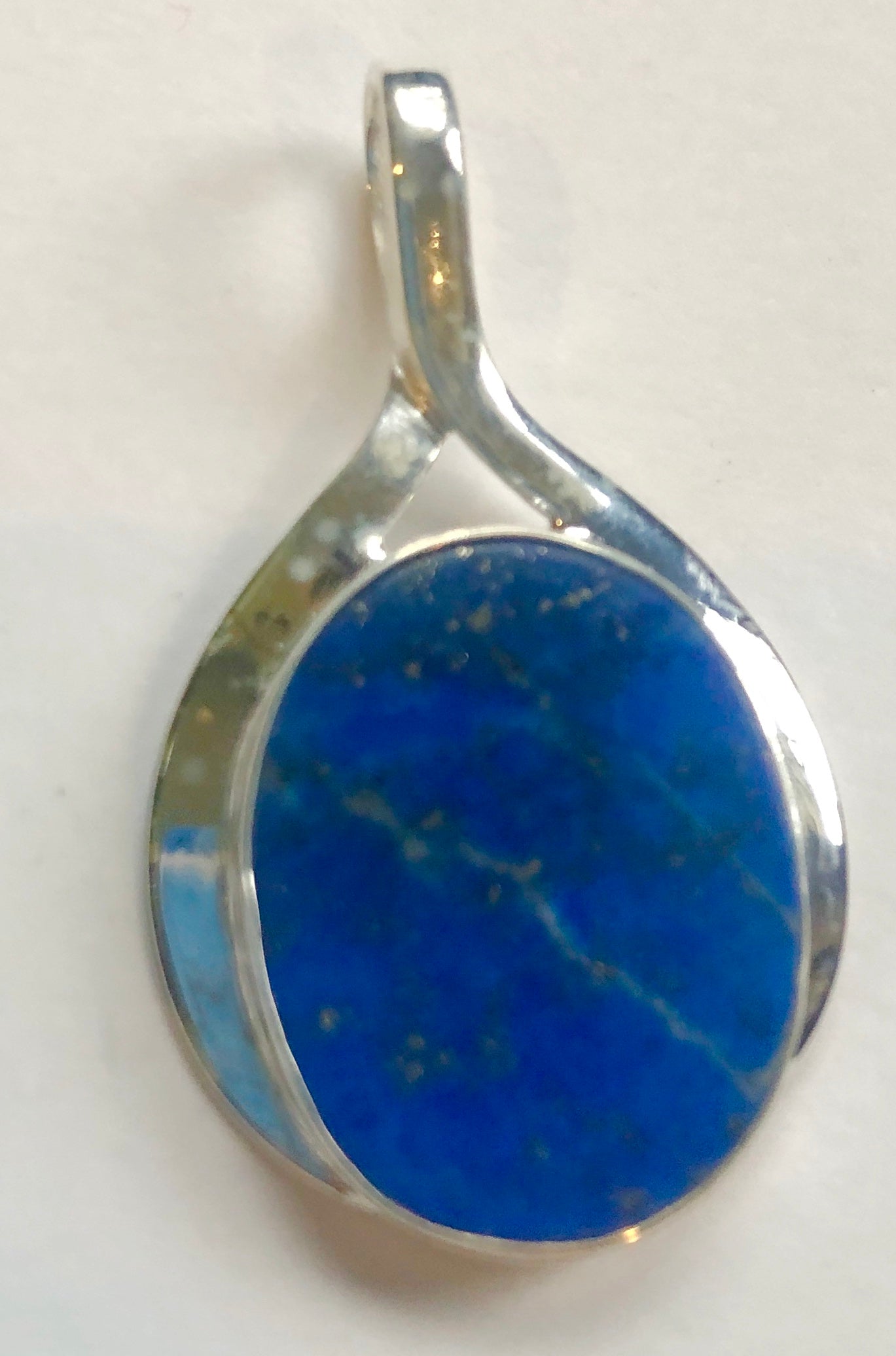 Sterling Silver Modern Gemstone Pendant - Available in 14 Stones