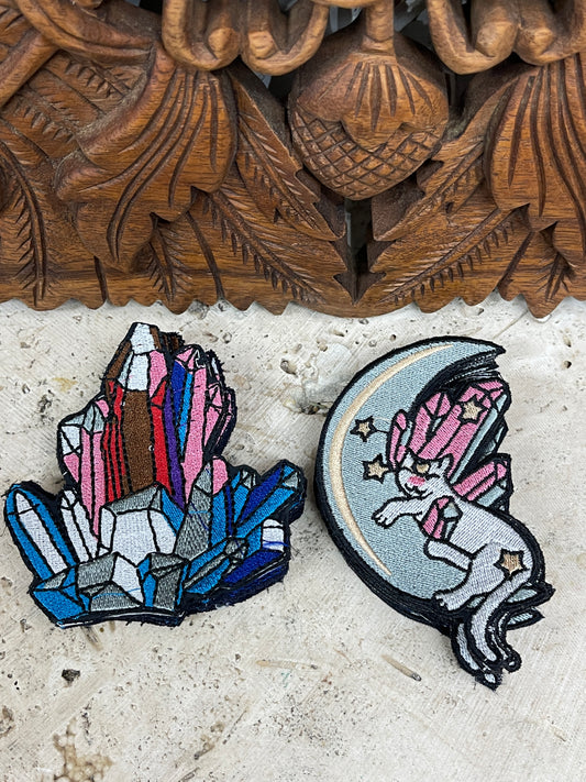 Crystal Cluster Cat Patches