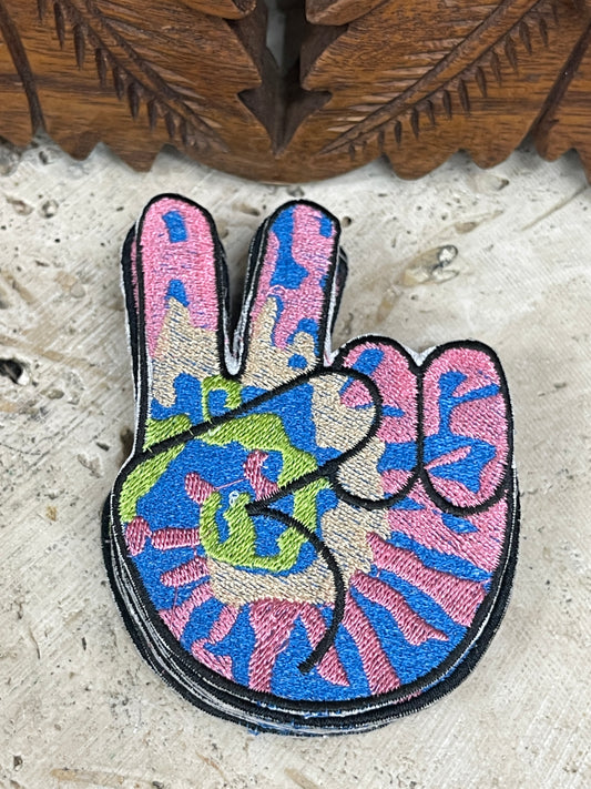 Peace Fingers Patches