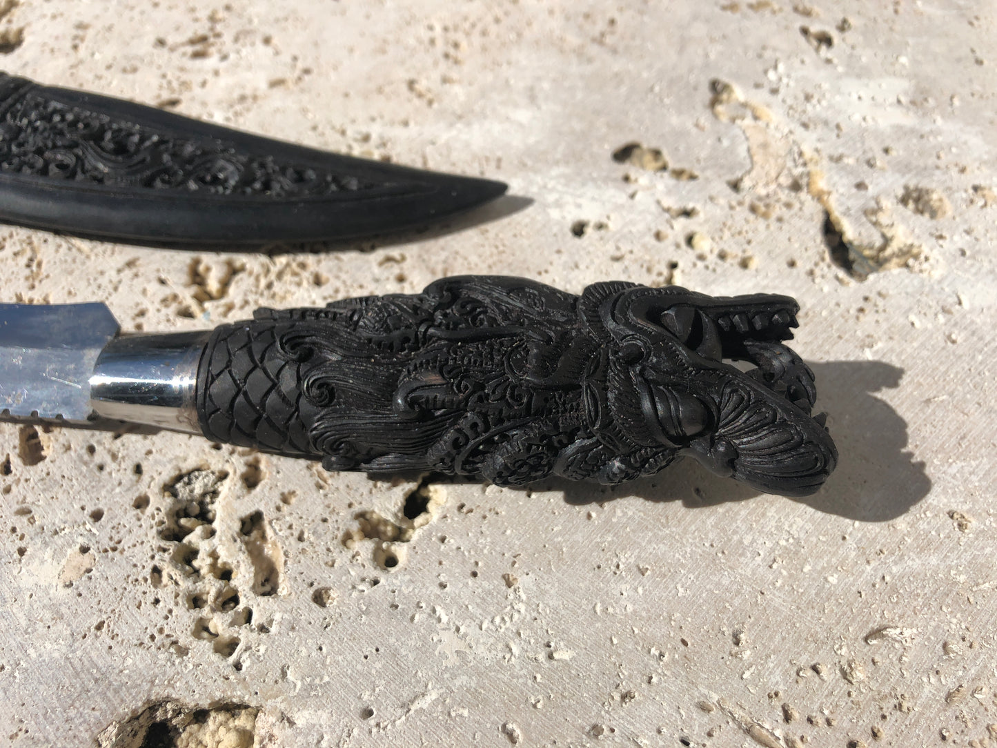 Decorative Balinese Hand-Carved and Hand Forged Knives