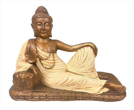 XL Resin Reclining Buddha Statues - Available in 4 Colors 40cm x 30cm