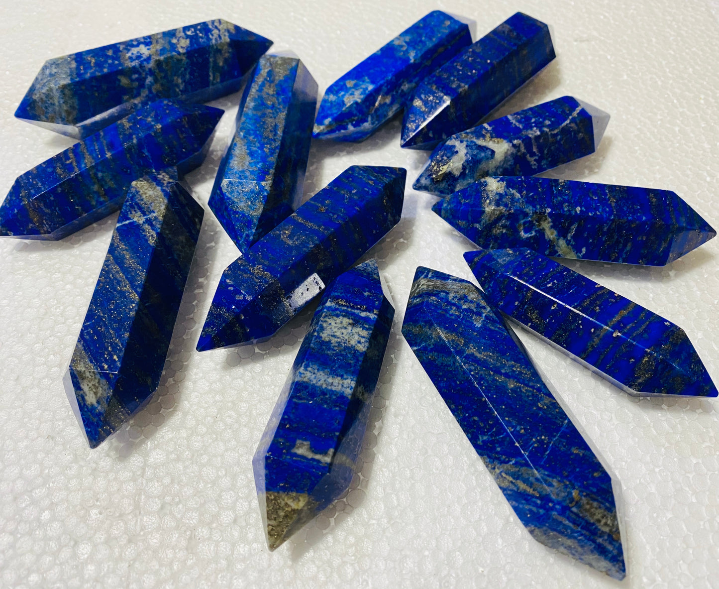 Double Terminated Lapis Crystal Points