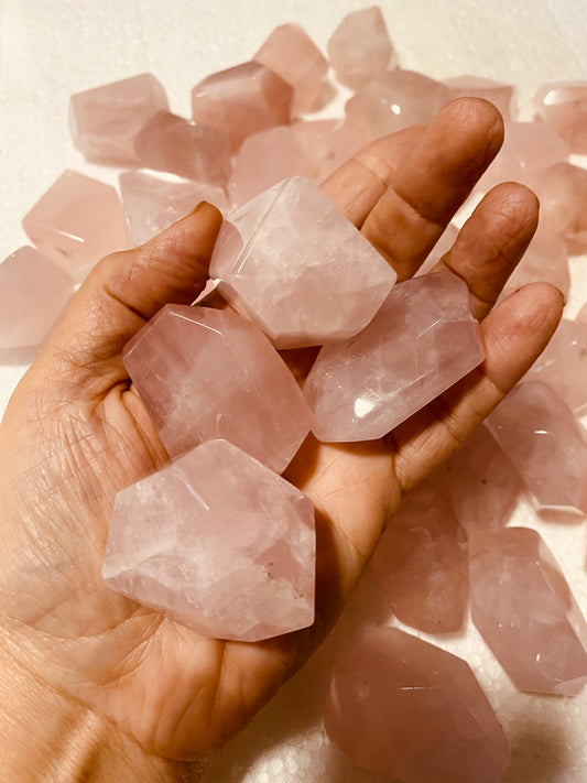 Rose Quartz Freeform Cut Stone