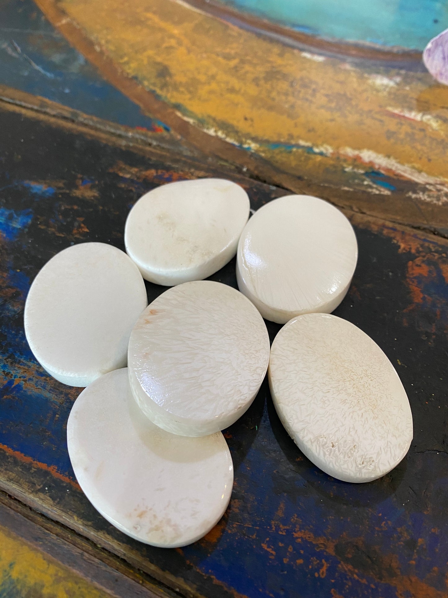 Scolecite Large Oval Coins