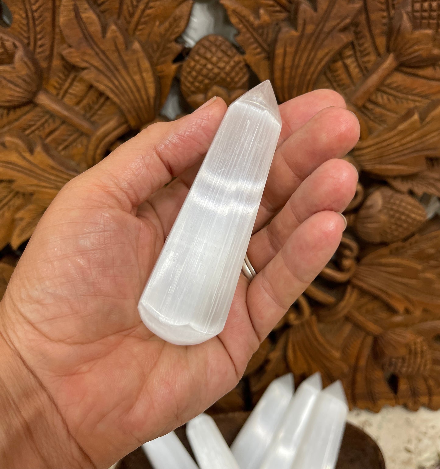 Selenite Point Wands