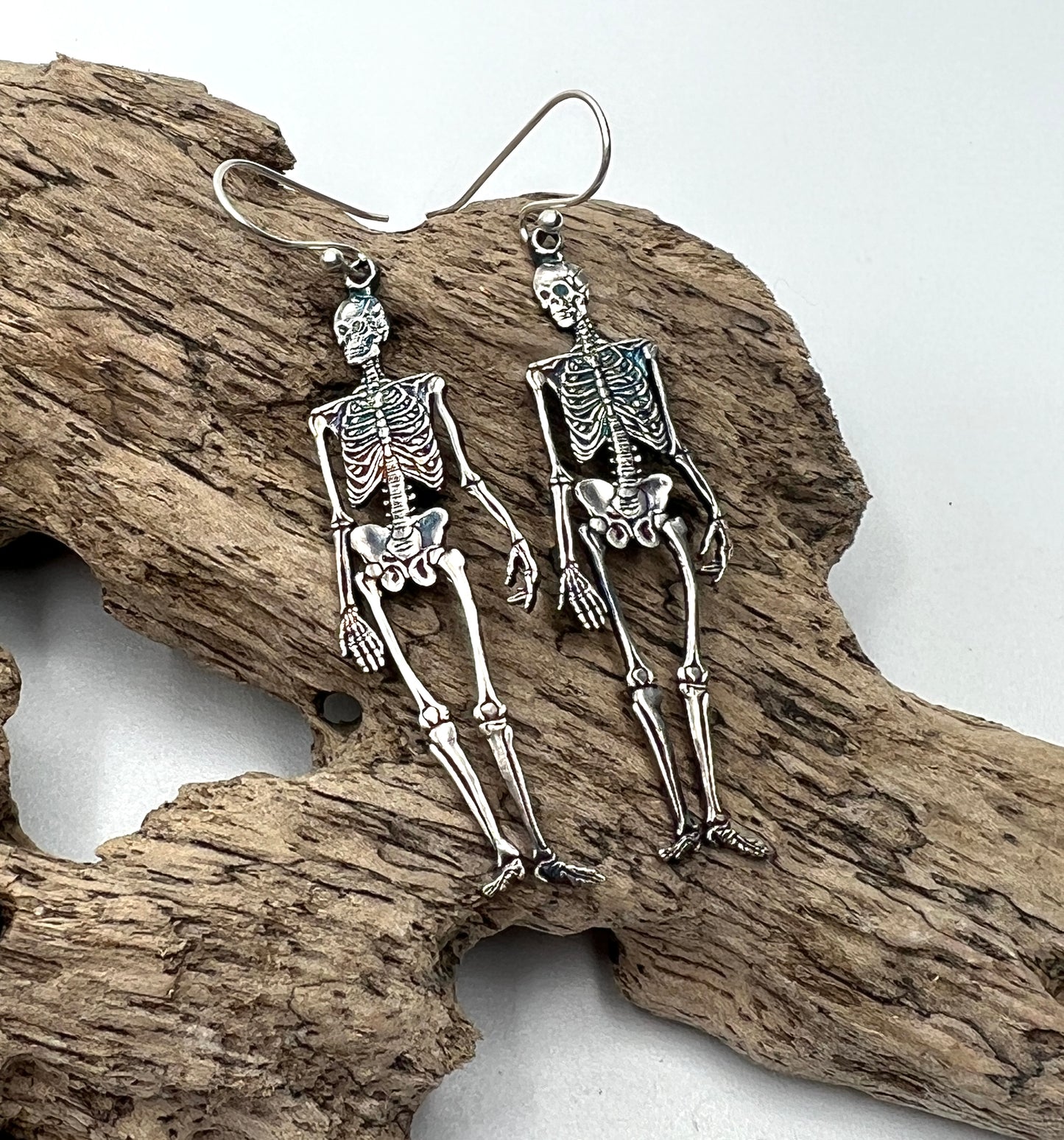 Skeleton Earrings by Carlos Montanaro & Crystal Rivera