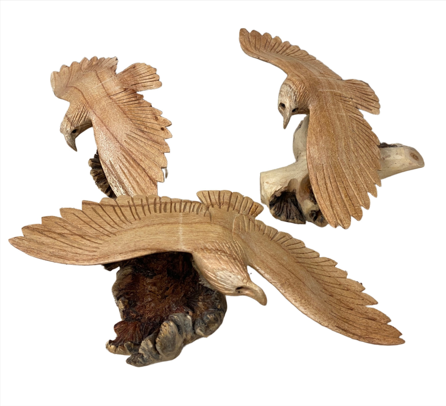 Parasite Wood Eagle Carvings