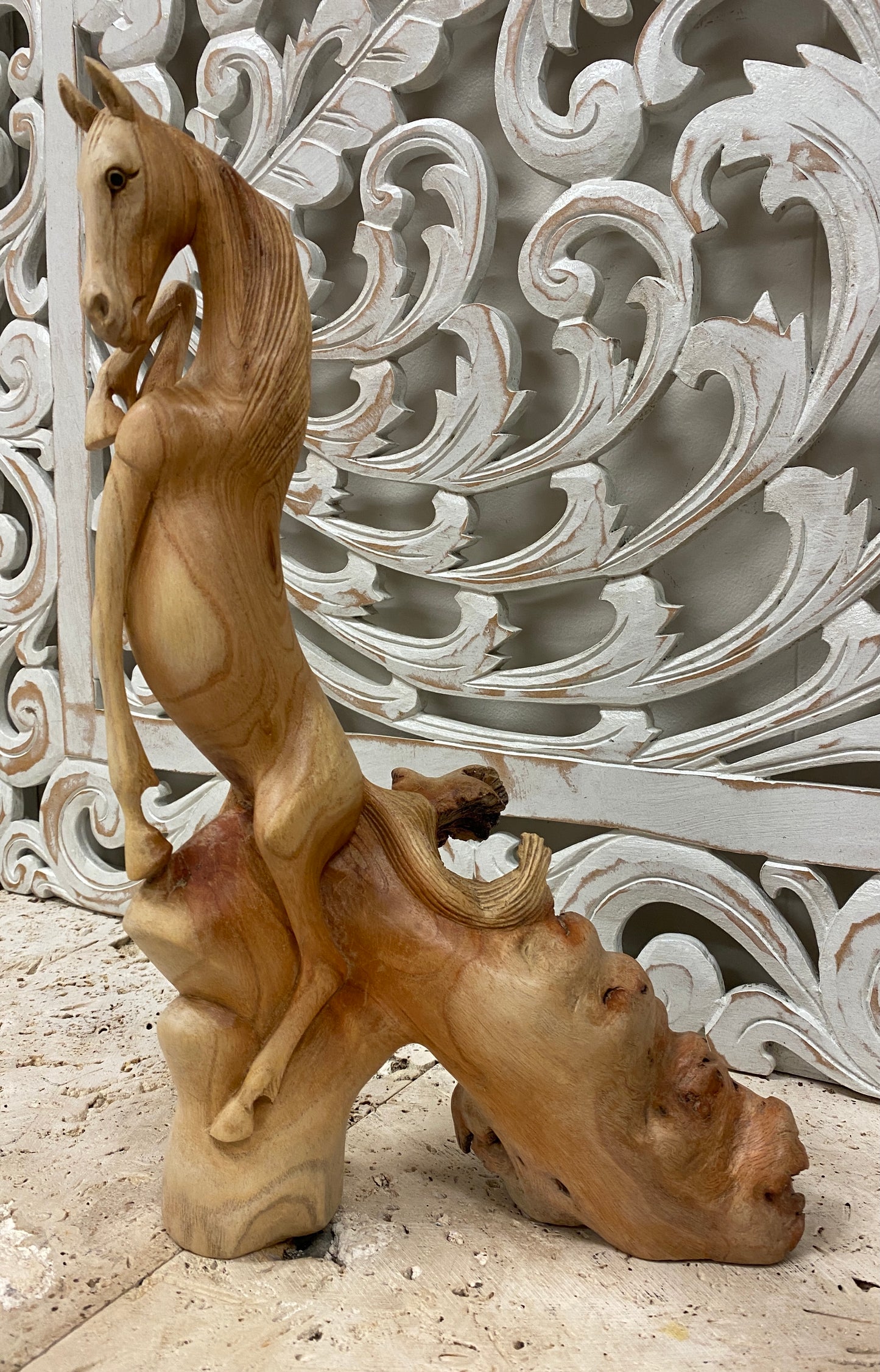 Parasite Wood Horse Carvings