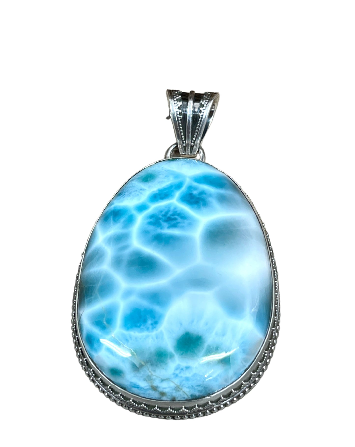 XLarge Stone Larimar Pendants