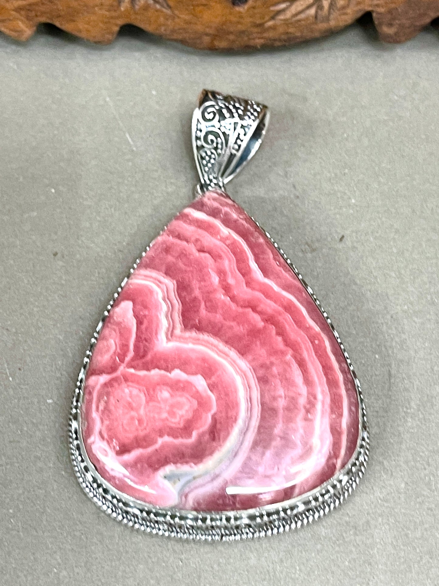 Rhodochrosite Pendant - XLarge Stone