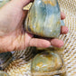 Large Brazilian Banded Blue Onyx Freeform | 3 Sizes