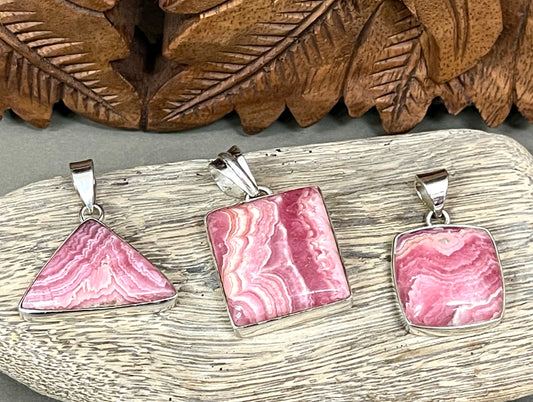 Rhodochrosite Pendants