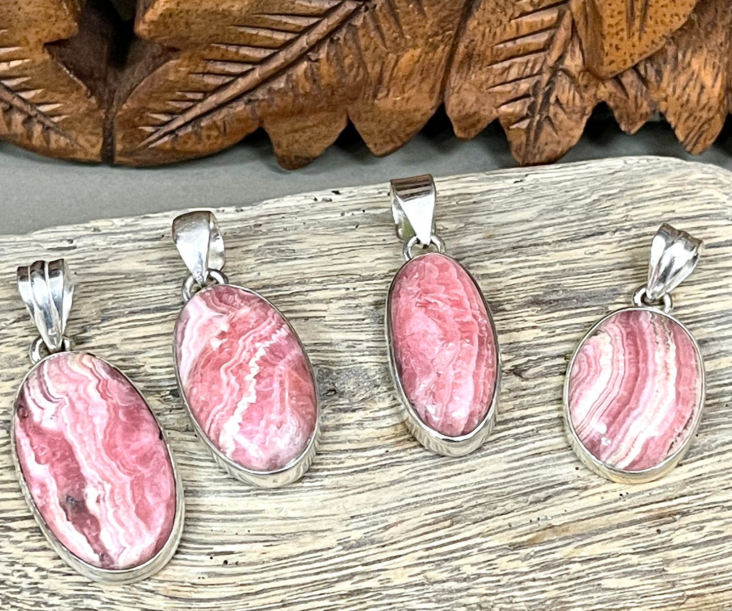 Rhodochrosite Pendants