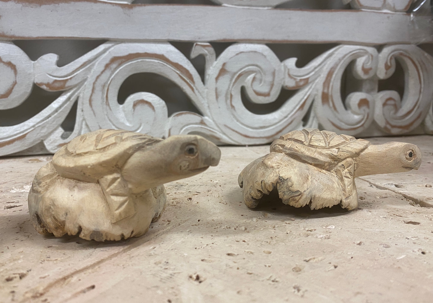 Parasite Wood Turtle Carvings